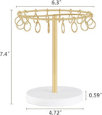 Dahey Metal Claw Clip Organizer Holder Stand Storage Display Hair Accessories Bedroom Bathroom College Dorm Room Decor for Women and Girls, Gold