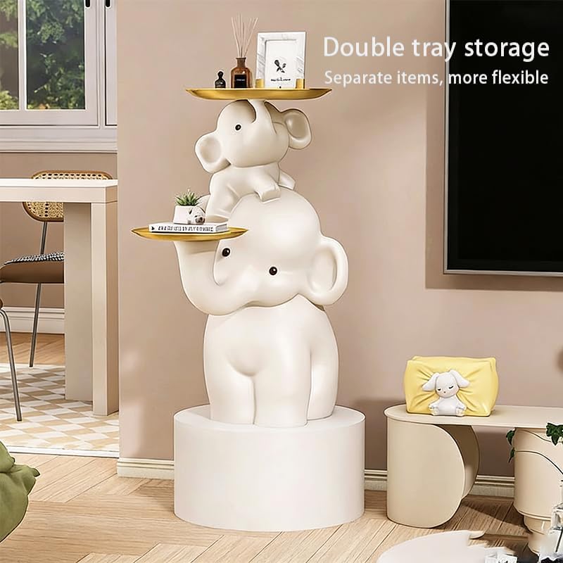 Elephant Side Table, Large Living Room Sculpture, Perfect as Sofa Side Table,...