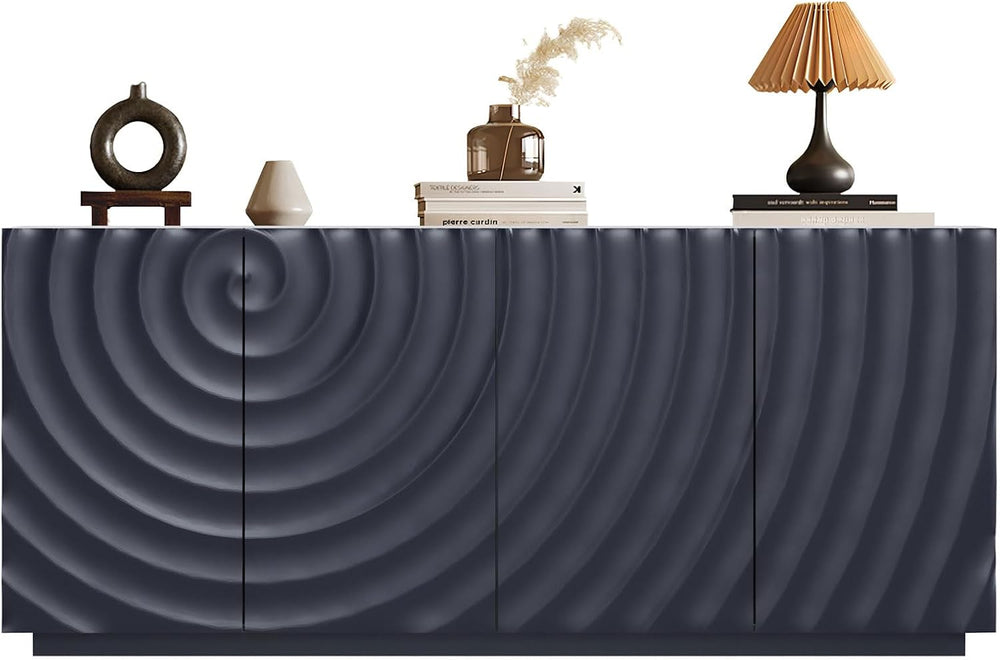 LKTART 59" Sideboard Buffet Cabinet with Storage, 4 Doors Modern Accent ...