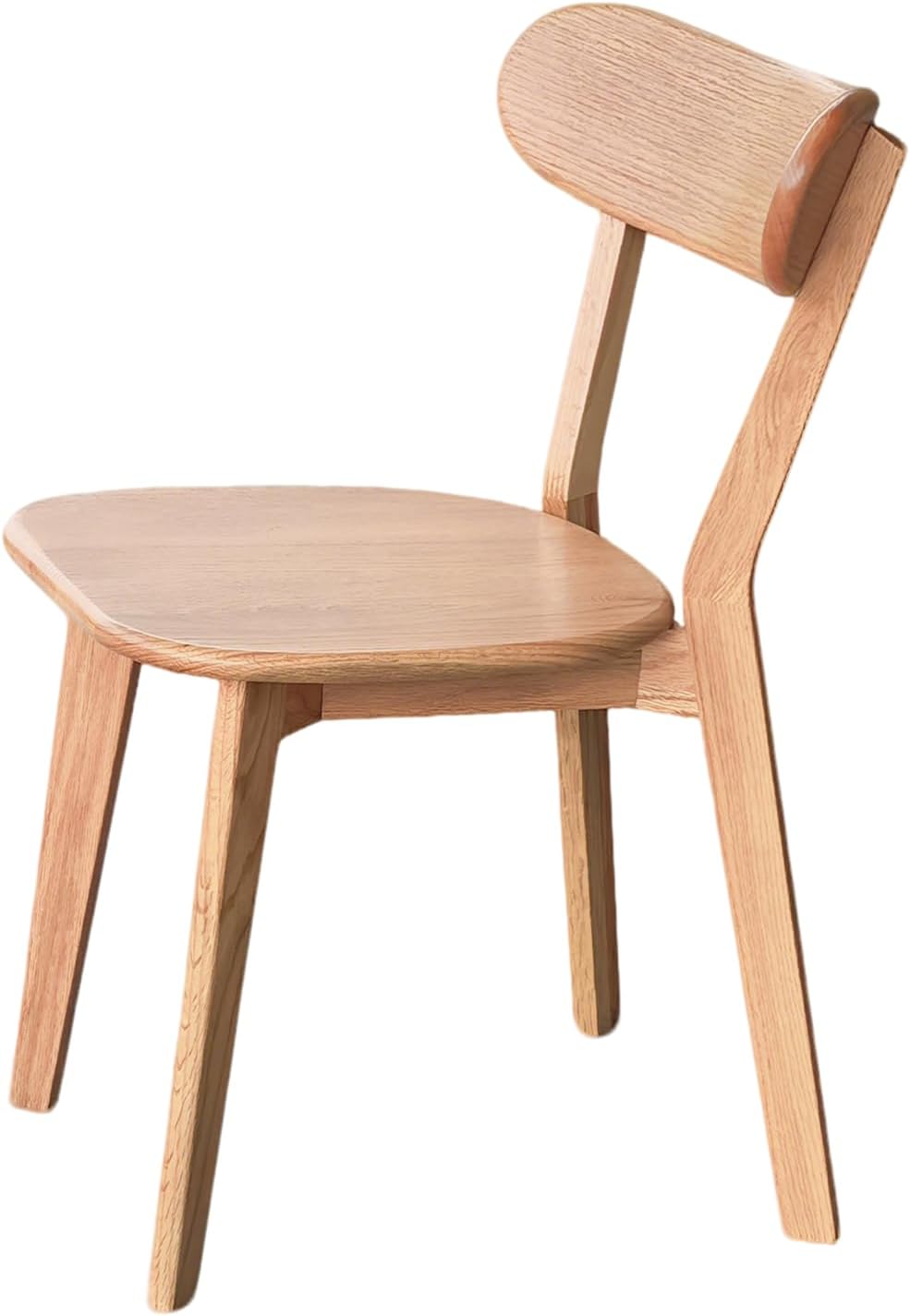 Single Oak Dining Chair, Natural Wood Finish