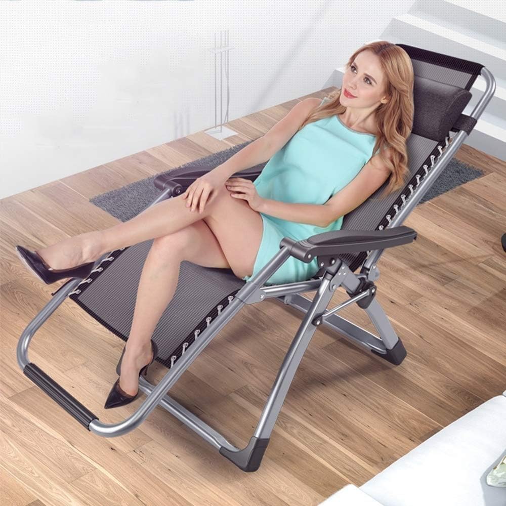 Sun Loungers Lounge Chair, Folding Hospital Accompanying Bed, for Living Room, Bedroom, Office, Garden,(D)