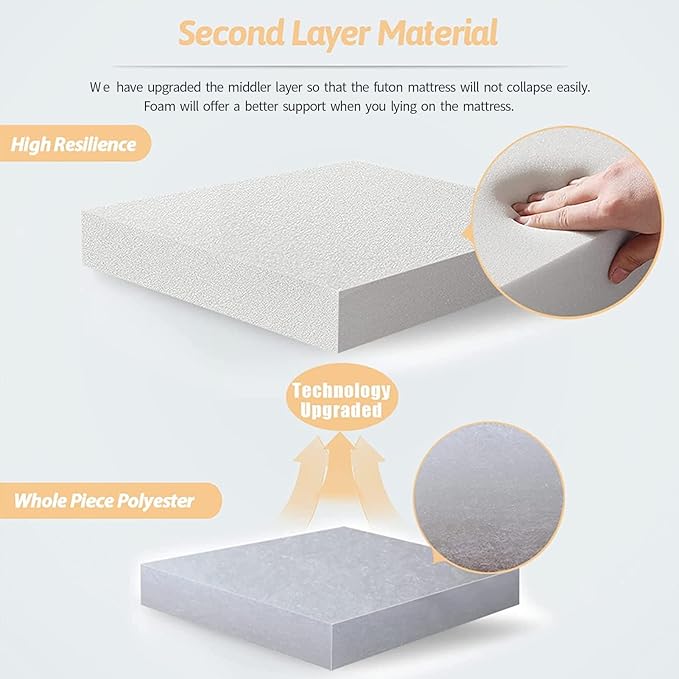 MAXYOYO Japanese Floor Mattress Futon Mattress, 4" Thicken Tatami Mat Sleeping Pad Foldable Roll Up Mat Boys Girls Dormitory Pad Kids Floor Lounger Pillow Bed, Charcoal Grey, Queen Size