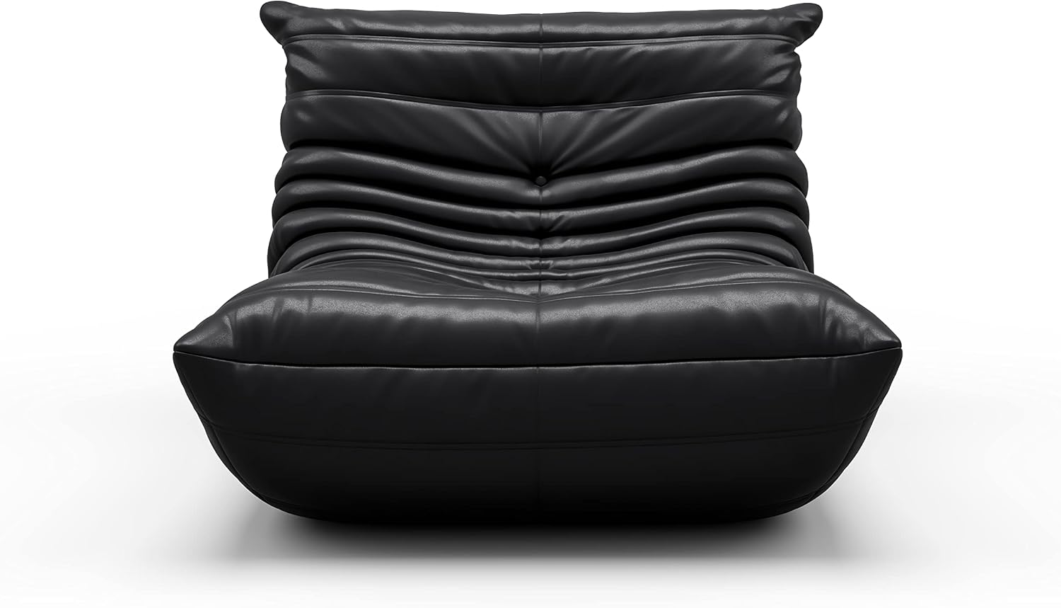 Fireside Chair, Oversized Armless Chair, Soft Microfiber Leather Floor Lounge Chair Lazy Sofa Accent Chair for Living Room Bedroom Salon Office