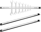 Navaris Set of 3 Magnetic Tool Holder Rack - 24 Inch Heavy Duty Garage Wall Holder Strip for Tools - Tool Bar with Magnet for Screwdriver, Wrench