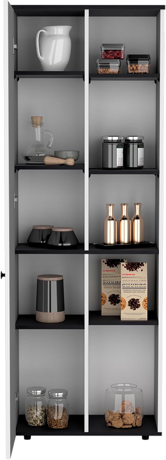 Multistorage Kitchen Pantry Lane, Kitchen, White/Black