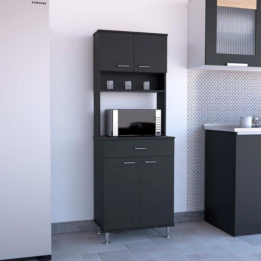 Tuhome Della 60 Pantry Black-Wenge