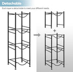 SEHERTIWY 5 Gallon Water Cooler Jug Rack, 4 Tier Detachable Water Bottle Storage Rack, Heavy Duty Water Bottle Organization for Home, Office