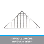 SSWBasics Triangle Black Wire Grid Shelf -- Set of 2