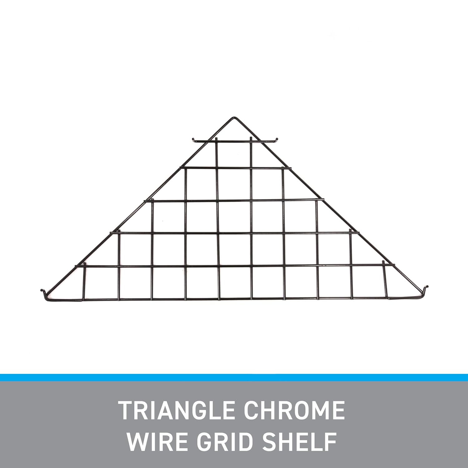 SSWBasics Triangle Black Wire Grid Shelf -- Set of 2