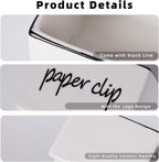 ONTUBE Farmhouse Paper Clip Holders Dispenser Organizer for Desk 3 Inch White