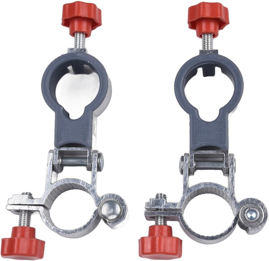 Umbrella Holder Clips Set of 2 for Beach and Fishing Chairs, Compact Design with Adjustable Features in Aluminum Alloy (foldable)