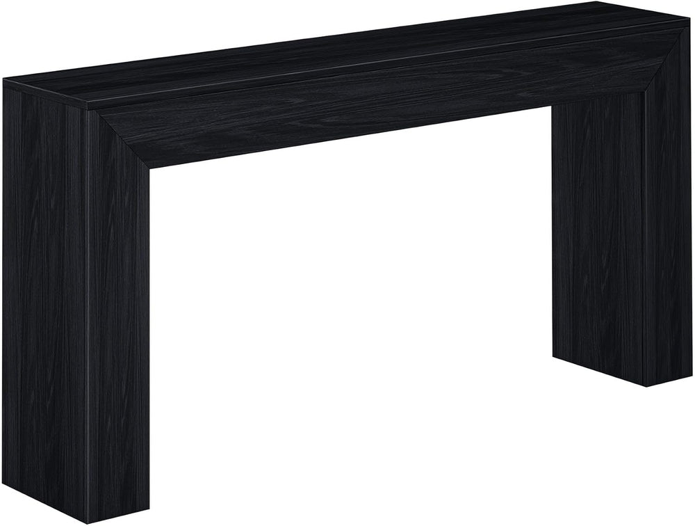 Plank+Beam Grand Console Table, 66 Inch, Black Wirebrush