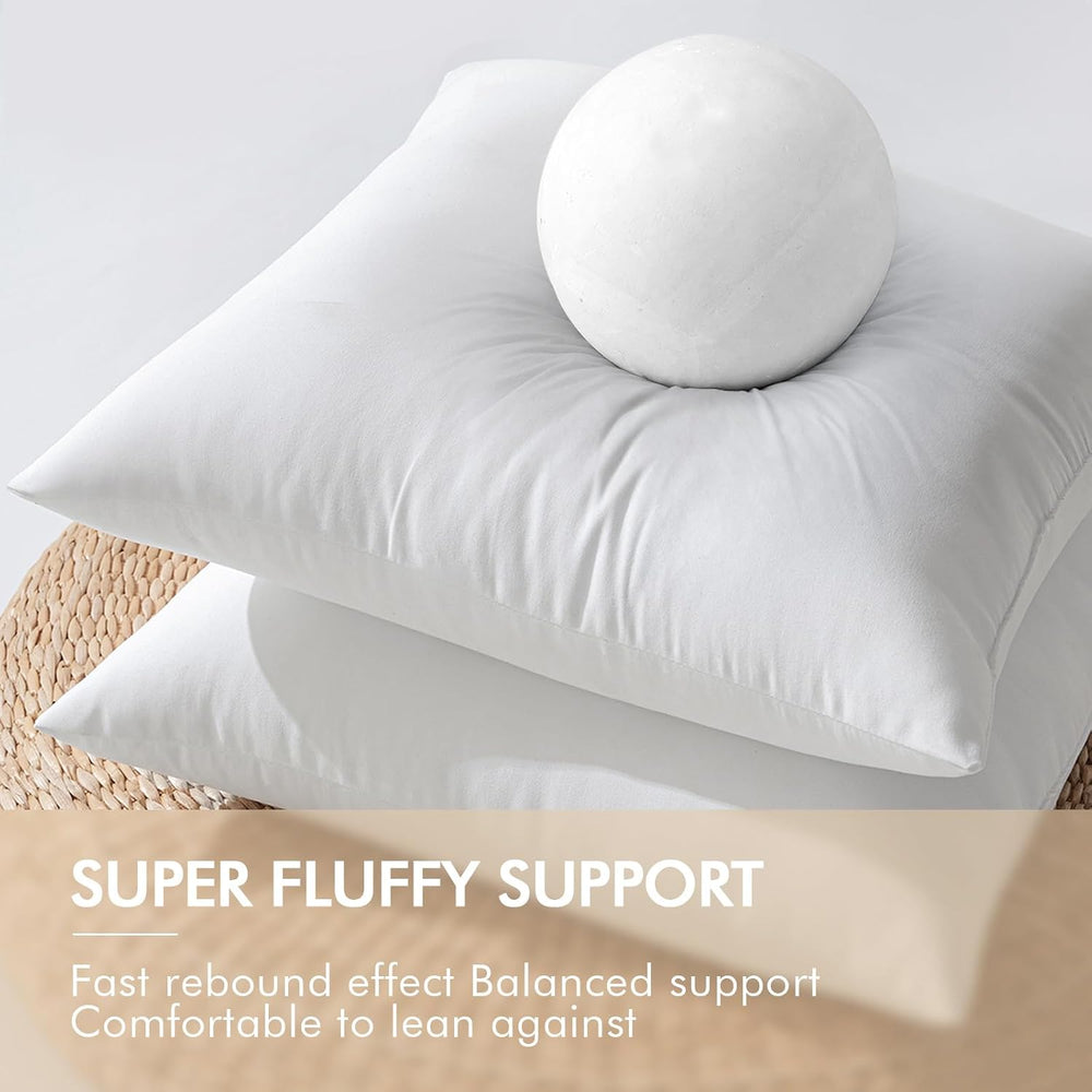 MIULEE 14x22 Inch Outdoor Pillow Inserts Set of 2, Waterproof Throw Pillows