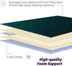 MAXYOYO Japanese Floor Mattress Futon Mattress, 4" Thicken Tatami Mat Sleeping Pad Foldable Roll Up Mat Boys Girls Dormitory Pad Kids Floor Lounger Pillow Bed, Charcoal Grey, Queen Size