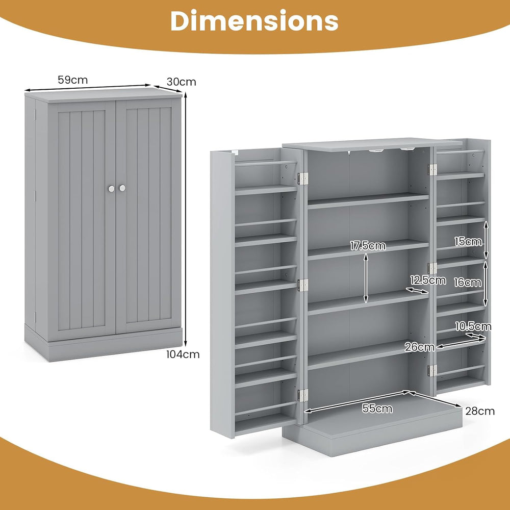 TANGZON 41"/47" Kitchen Cupboard, Kitchen Pantry Cabinet with Doors...