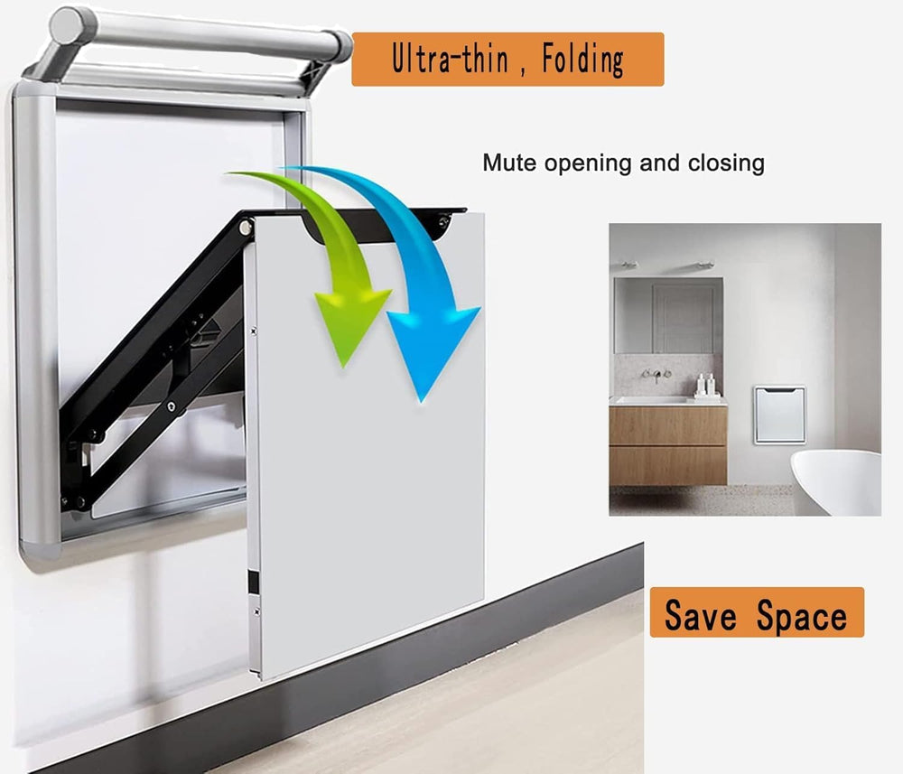 Foldable Wall-Mounted Stool Armrest,Shower Seat with Handle,Shoes Changing