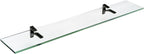 Spancraft Glass C-4.75x21-Black Cardinal Glass Shelf, Black, 4.75" x 21"