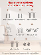 Mounting Dream Soundbar Mount Bracket for Mounting Above or Under TV Fits Most of Sound Bars Up to 15 Lbs, with Detachable Long Extension Plates MD5420