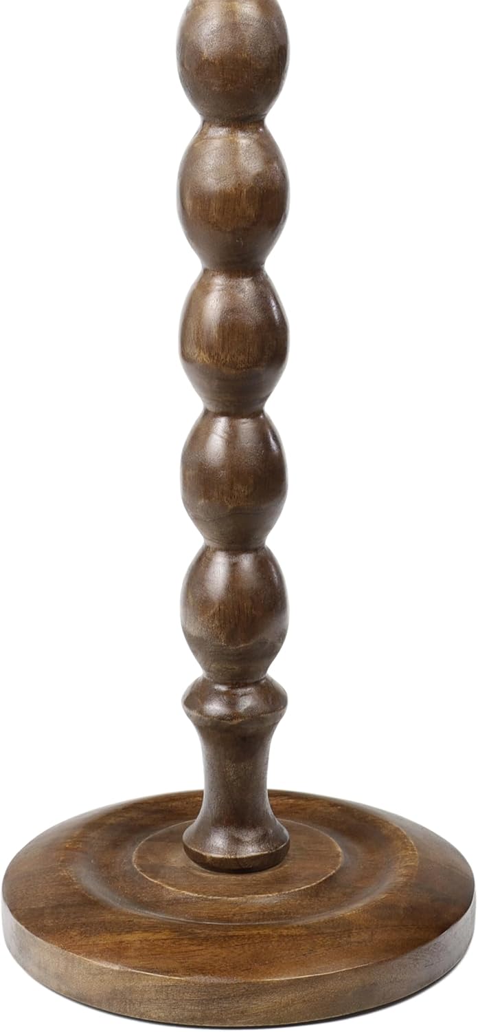 JONATHAN Y Augustus Solid Mango Wood Drink Table, 24.5" Tall Small Round...