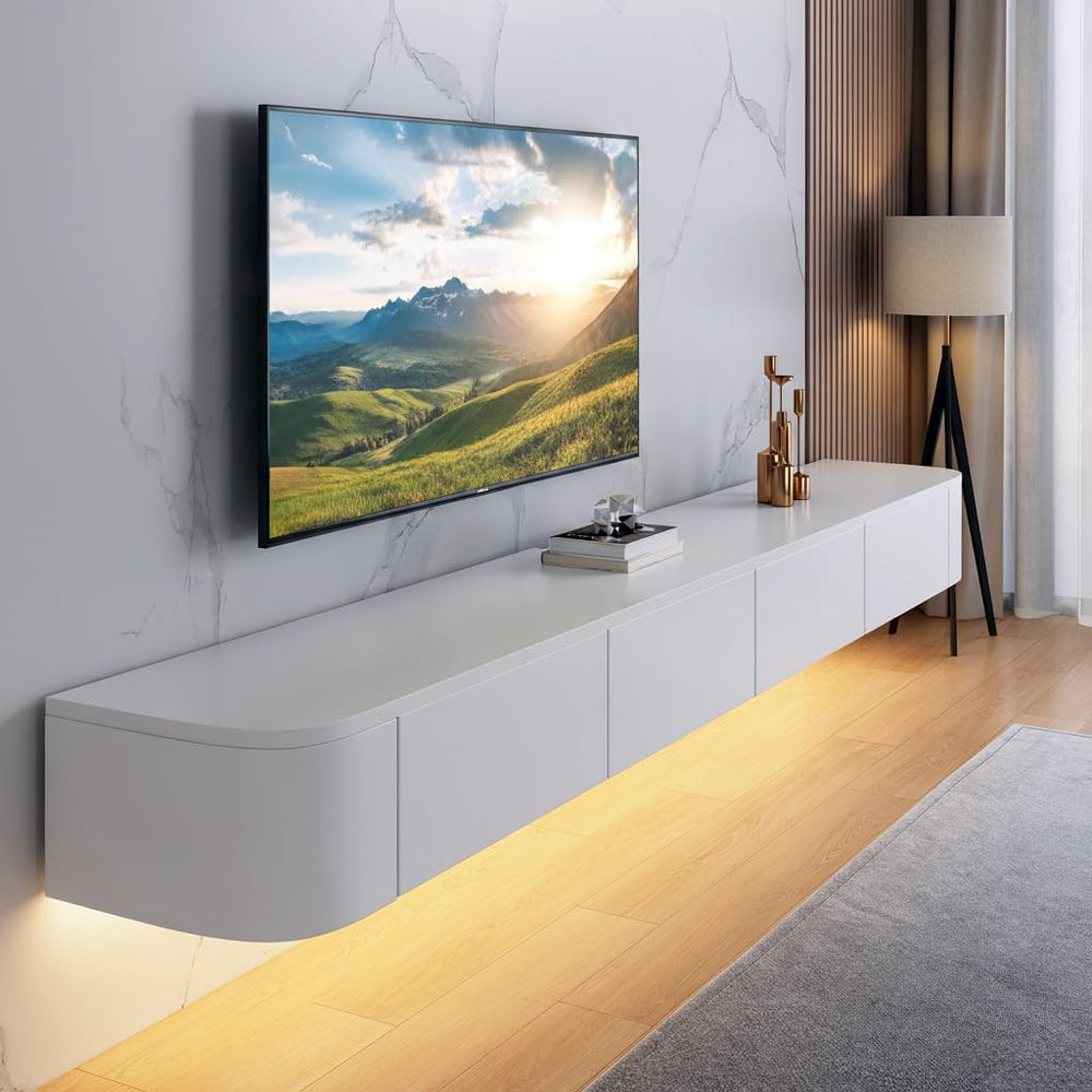 Floating TV Stand,47-118" Wall Mounted TV Shelf, Floating TV Consolewith...