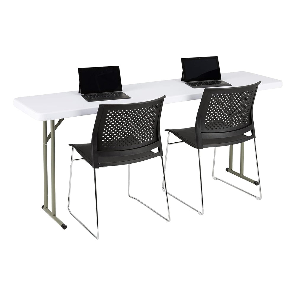 Norwood Commercial Furniture 6' Indoor/Outdoor Folding Training Table, Re...