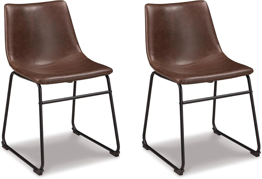 Signature Design by Ashley Centiar Mid-Century Dining Chair Set of 2, Brown |...
