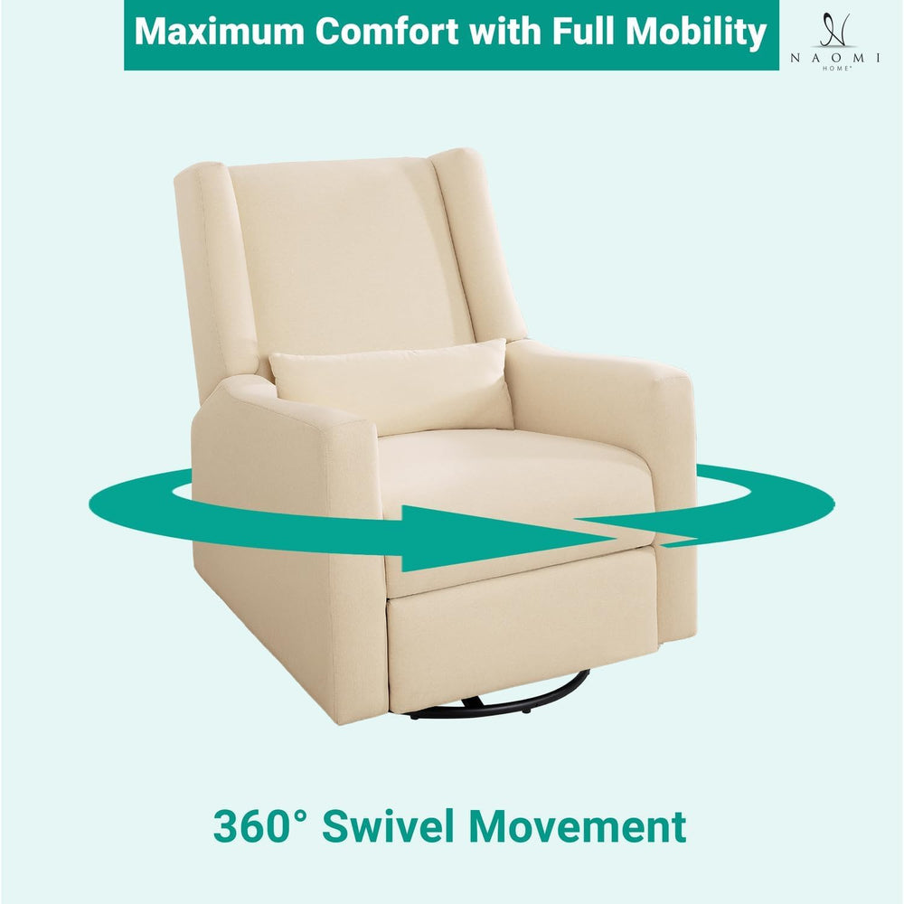 Naomi Home Tanya Luxury Motion Recliner Chair - Cream | Power motion recliner...