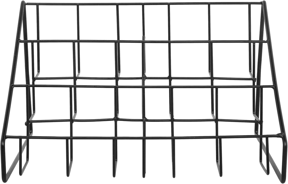 MyGift CD Display Stand, CD Rack Tower, 3-Tier DVD Stand Holder, Tabletop Com...