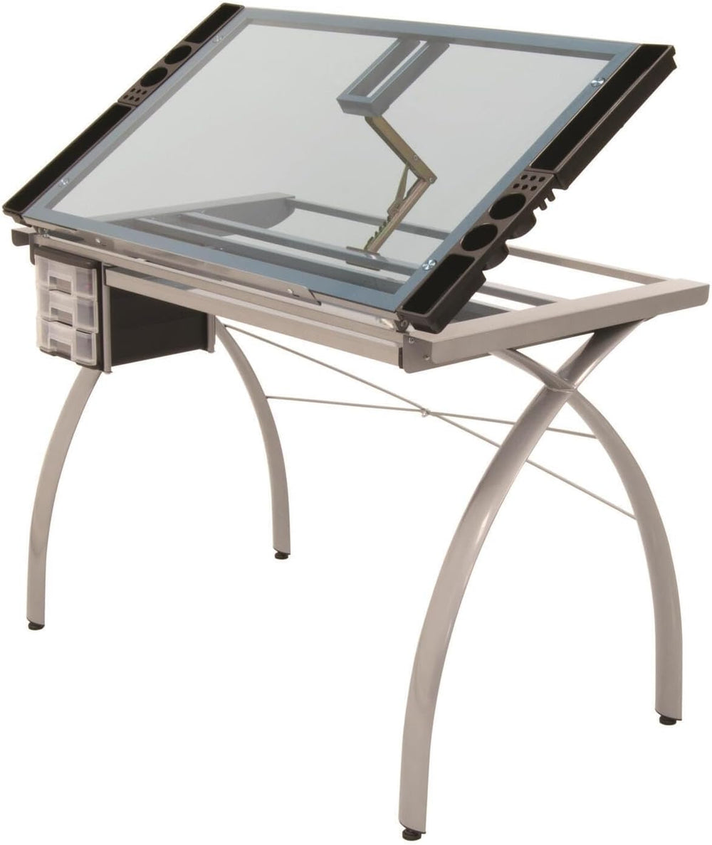 Maykoosh Mediterranean Mastery Drafting, Drawing Adjustable Top Hobby Table W...