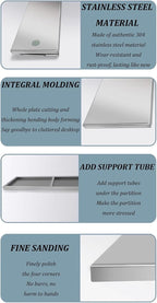 Stainless Steel Folding Wall Shelf,Stainless Steel Wall Mount Folding Table, Wall-Mounted Folding Table,for Laundry Room,Kitchen, Restaurant,Folding Design,Space Saving. (Size : L120*W40cm)