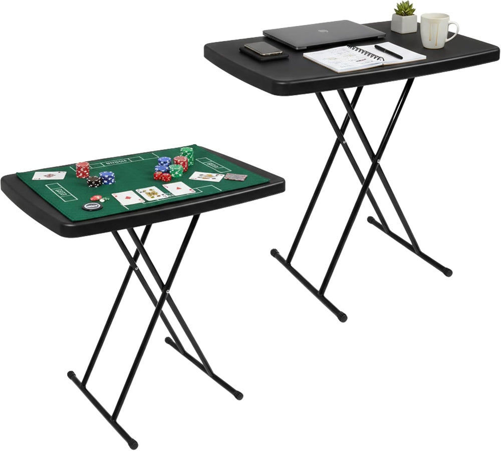 Lavish Home Portable Folding Tables Set of 2-2.5 Foot Indoor/Outdoor Portable...