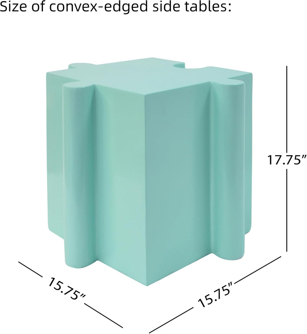 Merax 3 Piece Puzzle-Like Side Accent Table Set, Modular Accent Tables with I...