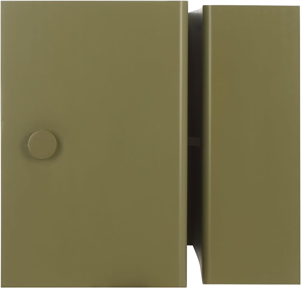 SAFAVIEH Couture Collection - Aldwyn Olive Green Metal Accent Table, Modern F...
