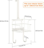ORLESS Over The Door/Wall Mount Ironing Board Hanger, Laundry Room Iron and Ironing Board Caddy Storage Holder (White)