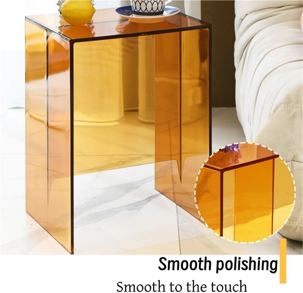 Modern Plastic Side Table, Multi Purpose Foot Stool, Minimalist Bedside Table...