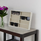 Large Velvet Sunglasses Storage Organizers Jewelry Organizer, Velvet Jewelry Organizer, Large Jewelry Drawer Organizer Tray, Eyeglass Organizer Earring Holder Ring Display (Sunglass Tray)