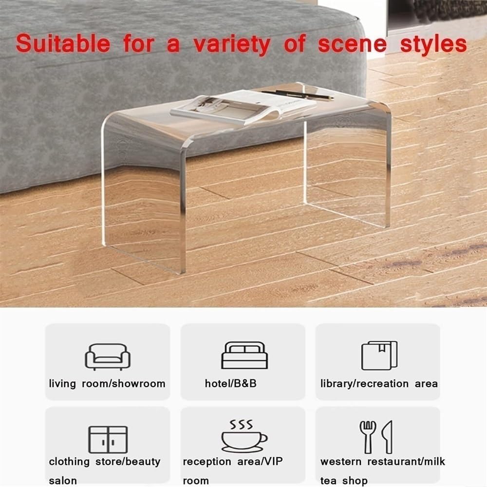 Acrylic Coffee Table, Side Table, Small Tea Table, Sofa Side Table, Small Bed...