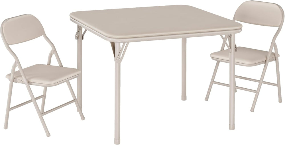 GAOMON 3 Piece Set Folding Table and Chairs Set, Boys and Girls Activity Tabl...