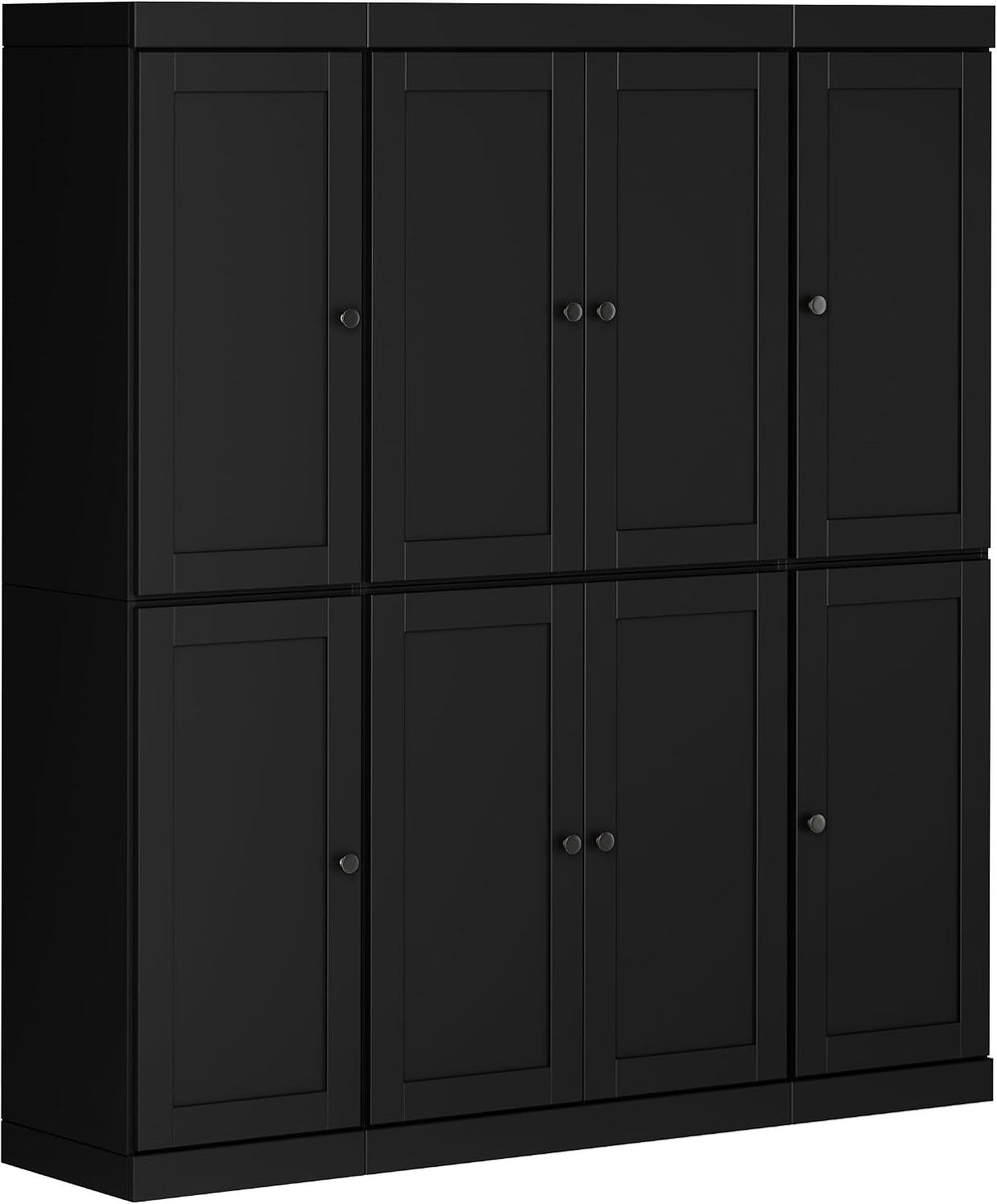 Palace Imports Solid Wood Pantry Storage - 71.5" Tall x 65" W - Uti...