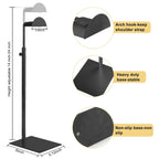 Purse Display Stand, 3 Pack Purse Stands for Display, Black Purse Display Heavy-Duty Steel Handbag Display Stand Adjustable Bag Display Stand Holder Purse Rack for Retail, Boutiques, Shop