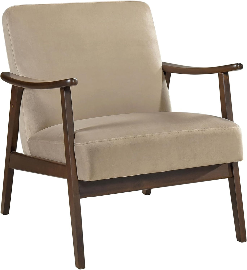 Lexicon Mid Century Modern Chair Velvet Accent Chair for Living Room Chair w/...