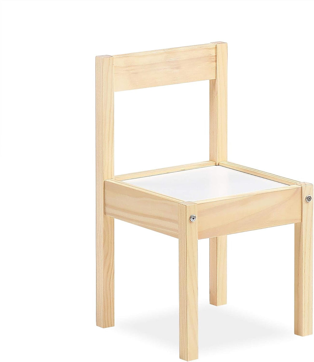 Baby Relax Hunter 3-Piece Kiddy Table & Chair, Natural/White Table Set
