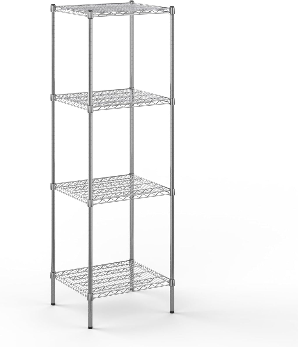 21" Deep x 24" Wide x 74" Height Wire Shelving Kit | 4-Tier | NSF Commercial Storage Rack Unit