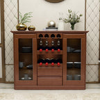 Entryway Cabinet Chinese Creative Solid Wood Wine Cabinet Restaurant Multifunctional Dining Sideboard Home Kitchen Storage Cabinet Sideboard Storage Cabinet