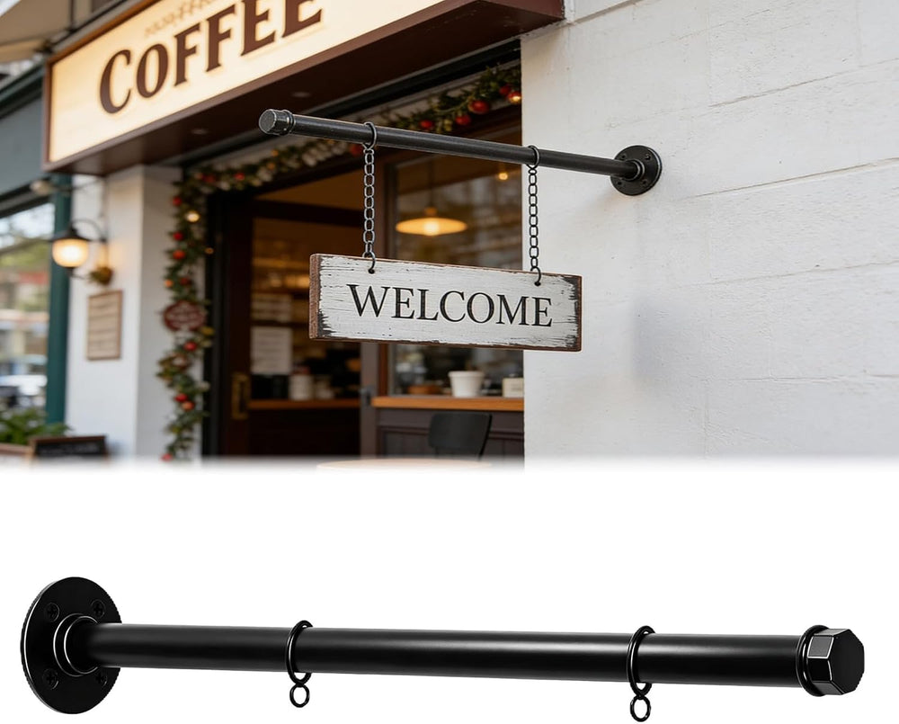 Hanging Sign Bracket 20 Inch Outdoor Sign Holder with Hardware