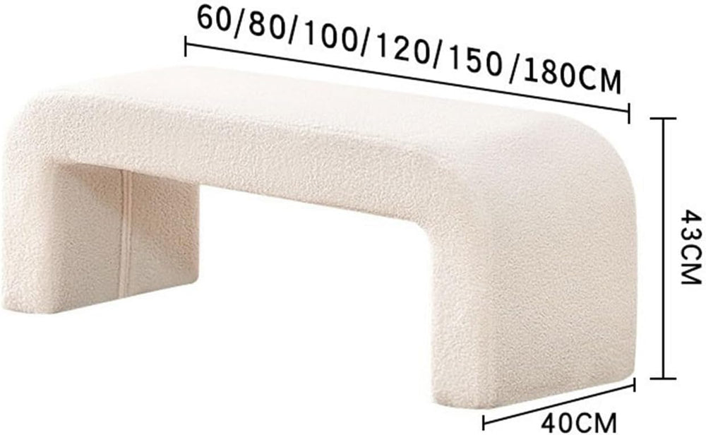 Modern Home Entryway Shoe Stool Bedroom Bedside Clothing Store Bench Fitting ...