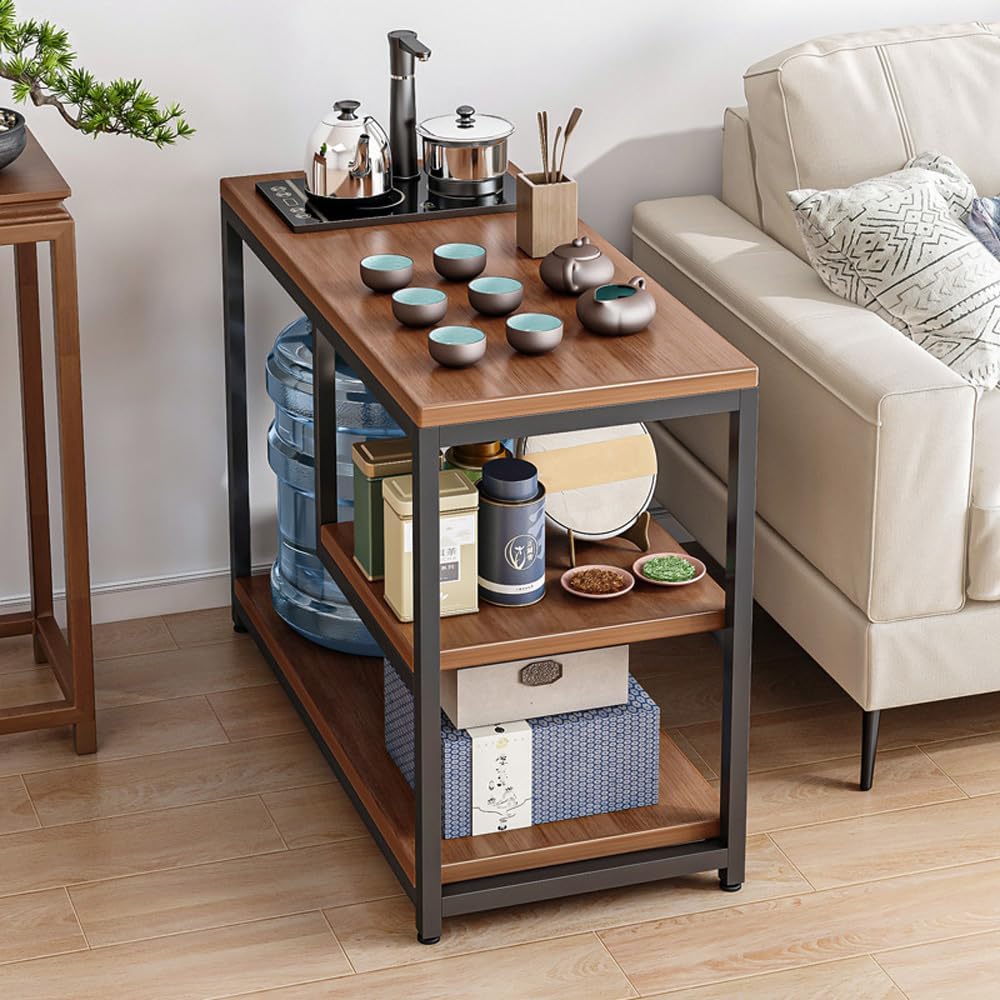 Side Table for Living Room,3 Tier End Table with Storage,Sofa Side Table for ...