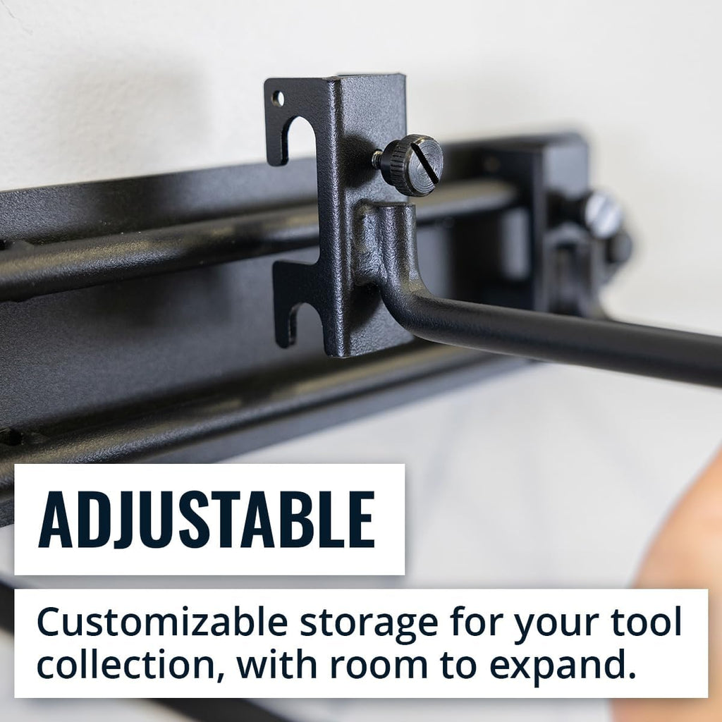 StoreYourBoard Garage Tool Organizer Wall Mount – Heavy Duty Garage Wall Organizer for Garage Organization and Storage, Broom Holder Wall Mount for Gardening Tools & Yard Tools – 48" Holds 450 lbs