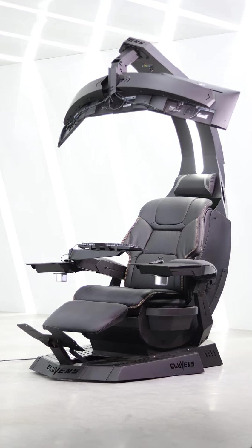 Imperatorworks CLUVENS Manticore Model Zero Gravity Gaming Chair Cockpit Gami...