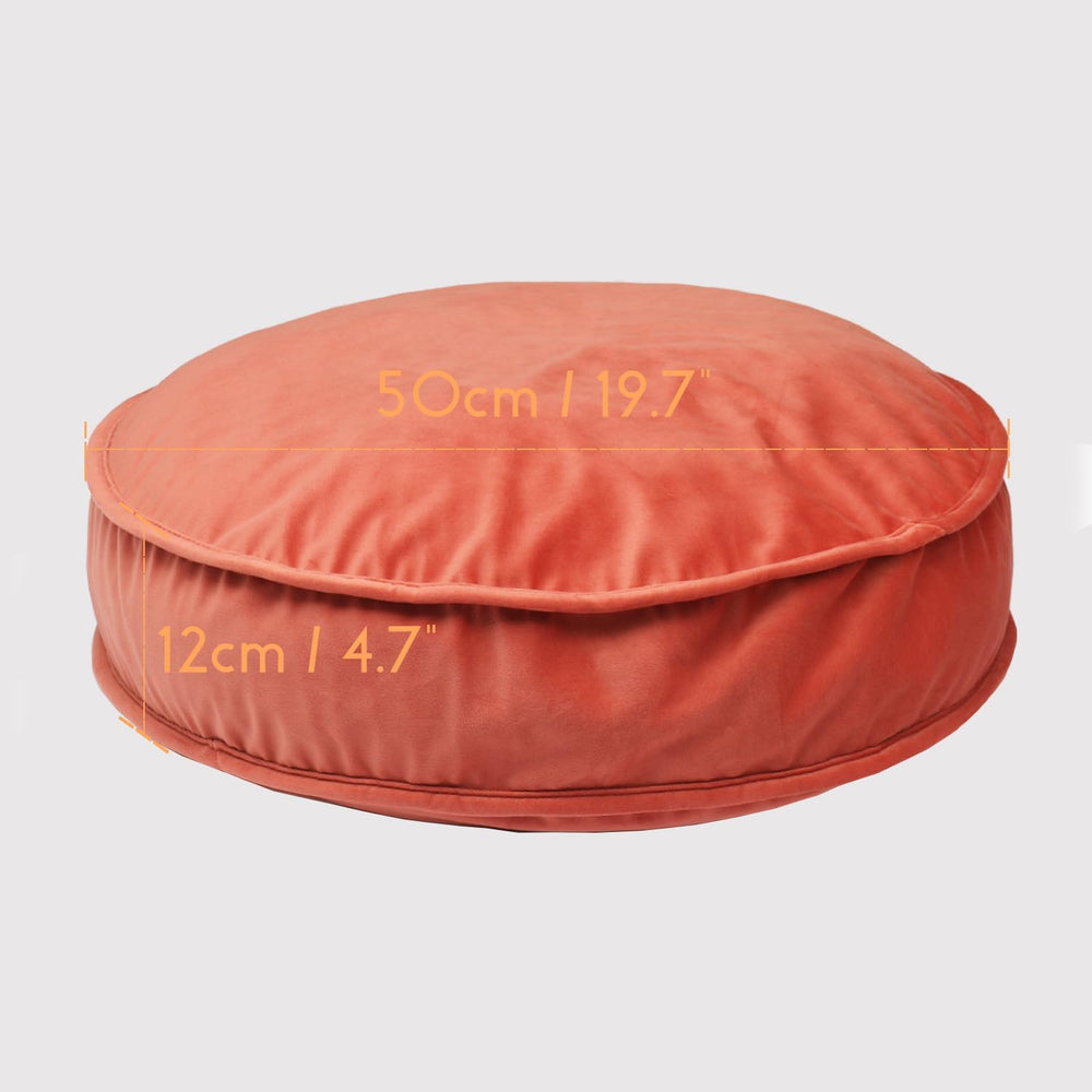 Velvet Floor Pillows Round Chair Cushion Couch Throw Pillow Soft Pouf Seat Ma...